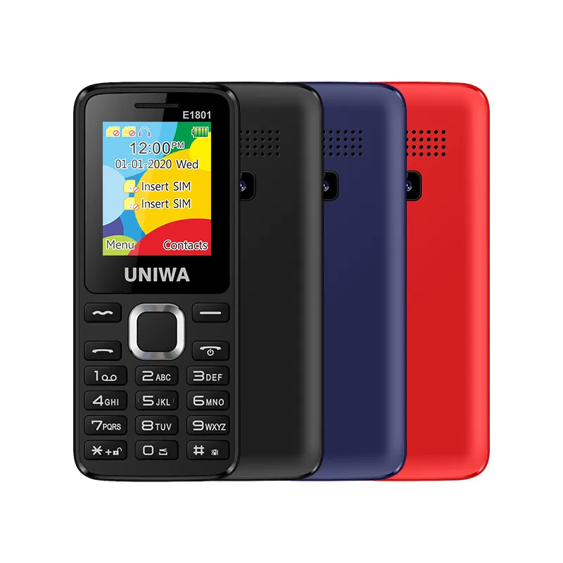 UNIWA E1801 1.77 Inches Screen Dual SIM Low Price Keypad Feature Phone