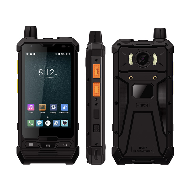 UNIWA P2 4 Inches Glove Touch 5W DMR Two Way Radio 4G LTE IP67 Waterproof Walkie Talkie