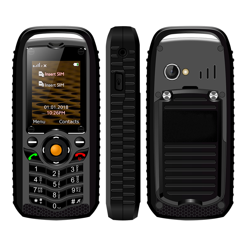 UNIWA XP25 2 Inches Screen Dual SIM Card IP68 Waterproof Rugged Phone with Keypad