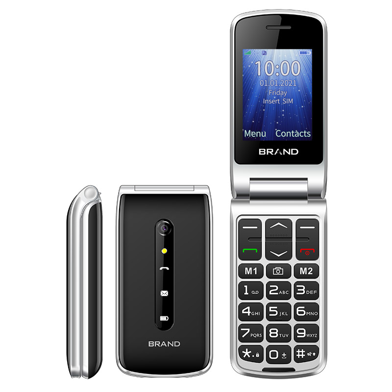 UNIWA F247L flip phone black