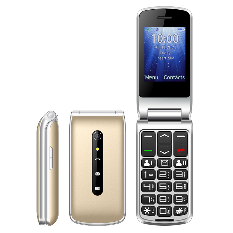 UNIWA F247L flip phone gold