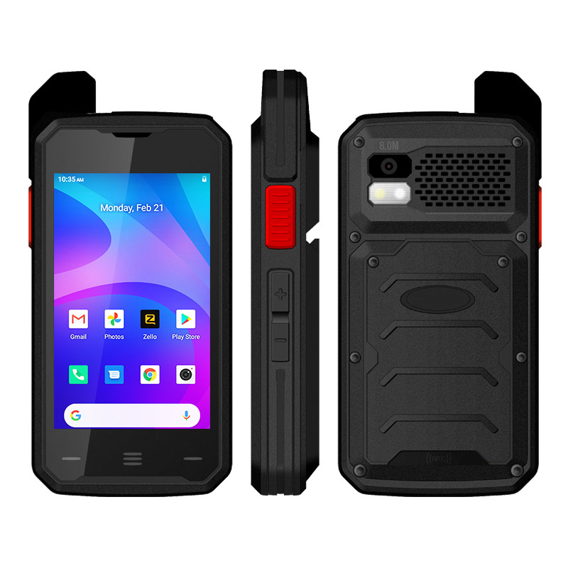 UNIWA F101 IP65 Real PTT Android 4G Cellular PoC Smartphone Walkie Talkie with SIM Card