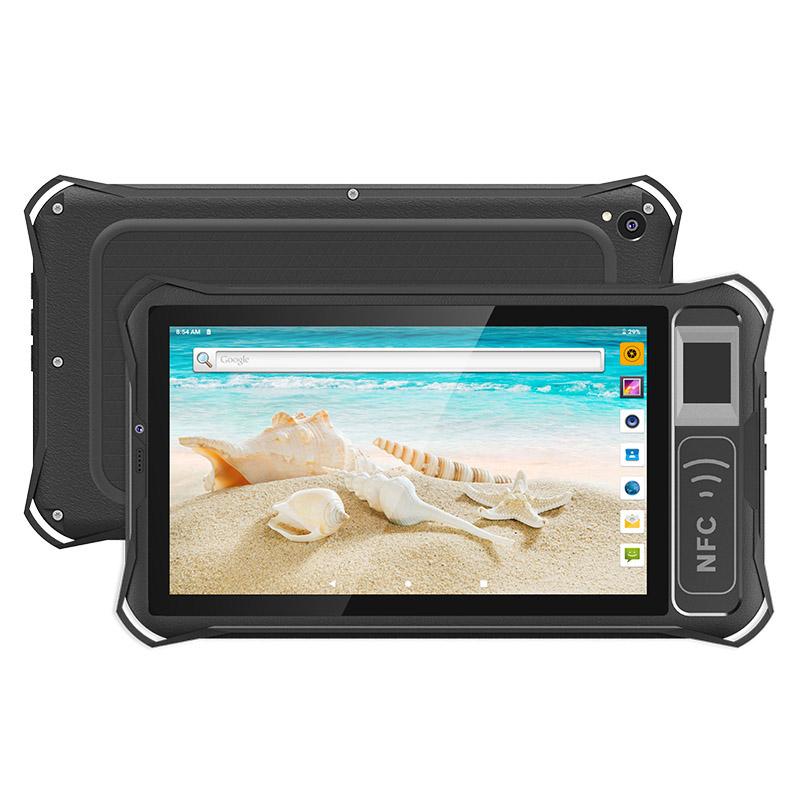 UTAB R707 7 Inches Handheld Front NFC Rugged Android Tablet with Biometric Fingerprint Reader
