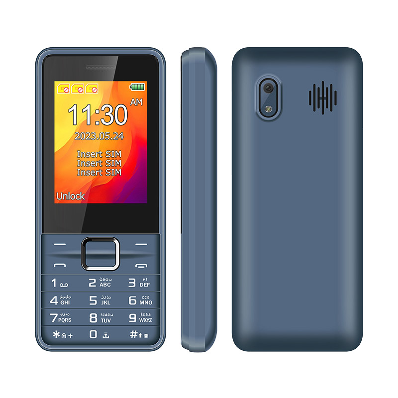 ECON E2454 2.4 Inch Fashion GSM Keypad 3 SIM Card Mobile Phone