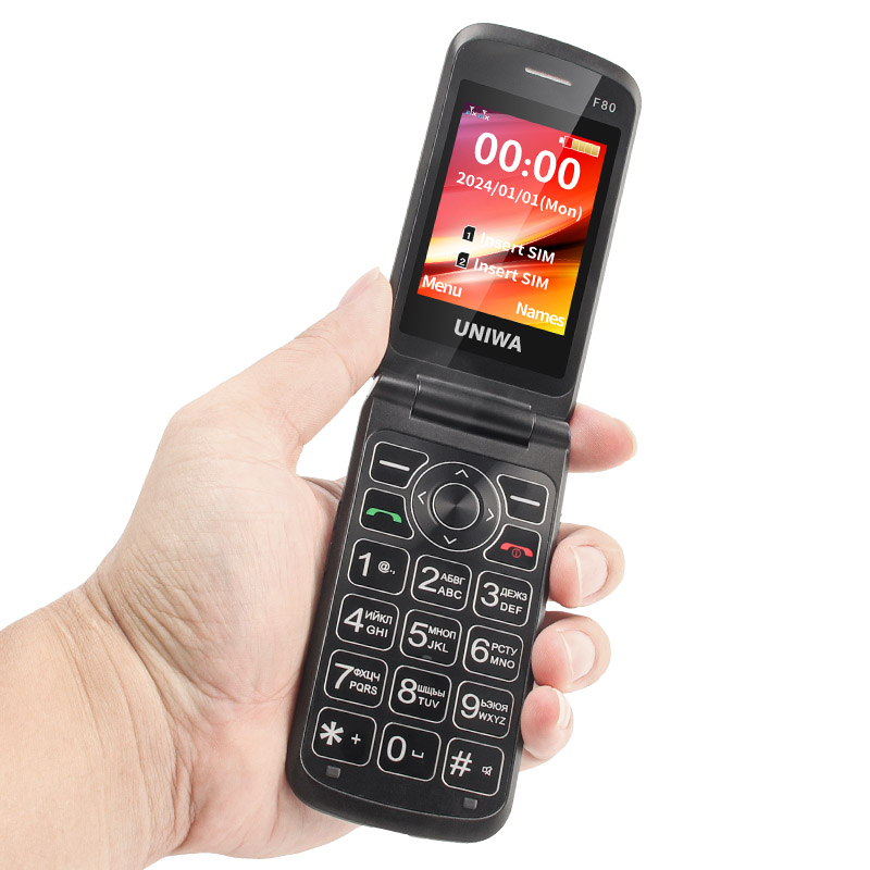 thumbnail image 2 of China 2.4 1.77 Inch Dual Screen Flip Senior Phone GSM Dual Sim Large 2 of 11