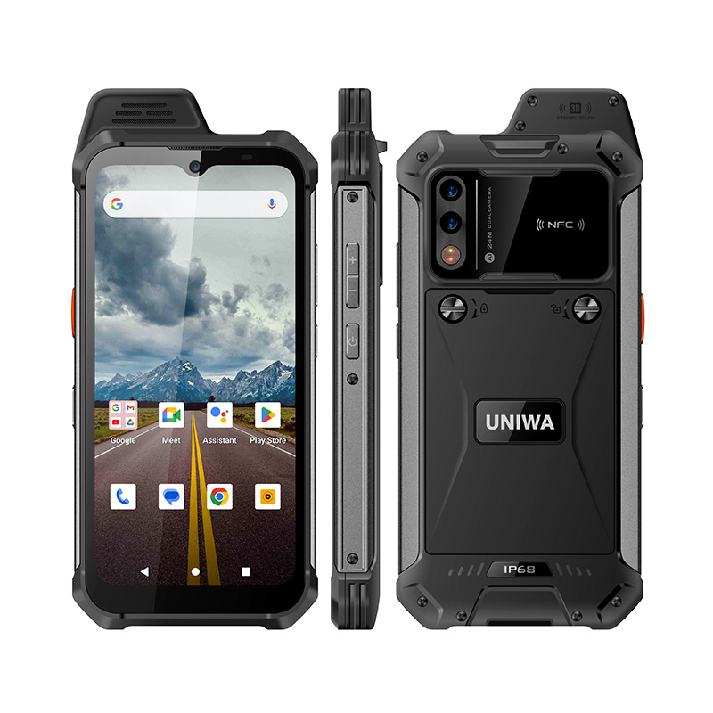 UNIWA W999 FHD NFC Outdoor Waterproof Cellular Android Smart Phone PTT UNIWA W999 FHD NFC Outdoor Waterproof Cellular Android Smart Phone PTT