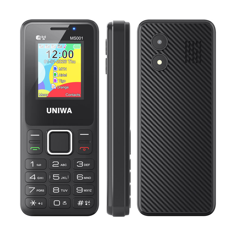 UNIWA MS001 4 SIM 4 Standby GSM Signal Booster Keypad Phone with 25BI Large Battery